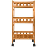 Bamboo Space Saving Trolley