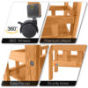 Bamboo Space Saving Trolley