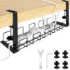 Desk Cable Management Tray & Power Strip Holder