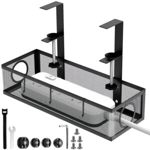Adjustable Under Desk Cable Organizer Rack