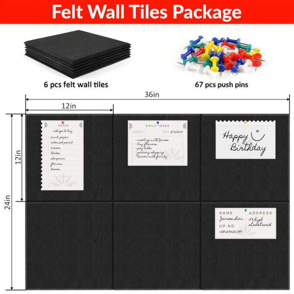 Felt Wall Bulletin Board for Notes