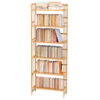 6 Tier Wooden Adjustable Book Shelves