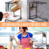 Metal Kitchen Sink Organizer & Towel Rack