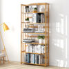 6 Tier Wooden Adjustable Book Shelves