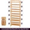 6 Tier Wooden Adjustable Book Shelves