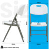 Heavy Duty Plastic Folding Chair