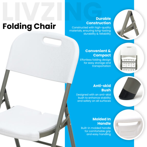 Heavy Duty Plastic Folding Chair