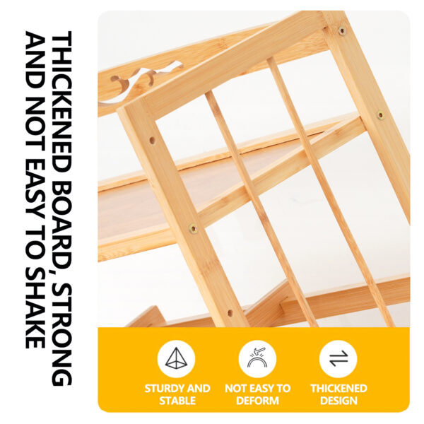 5 Tier Wooden Book Shelves for Home