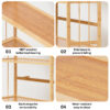 5 Tier Wooden Book Shelves for Home