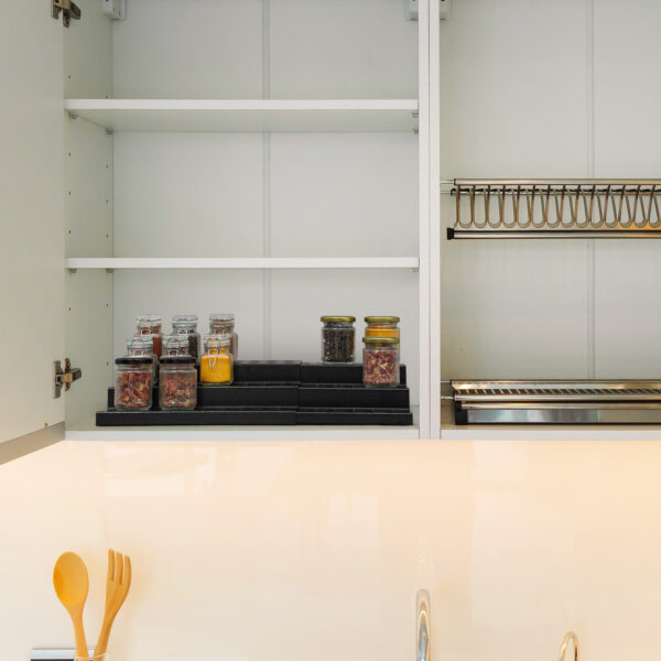 3 Tier Metal Expandable Spice Rack - Black