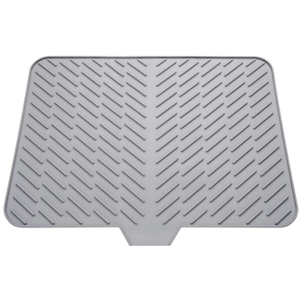 Multipurpose Silicone Kitchen Dish Drying Mat with Drain Lip