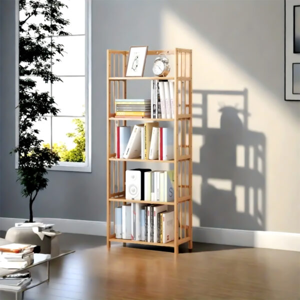 5 Tier Wooden Book Shelves for Home