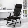 Foldable Outdoor Lounge Chair with Adjustable Footrest & Headrest