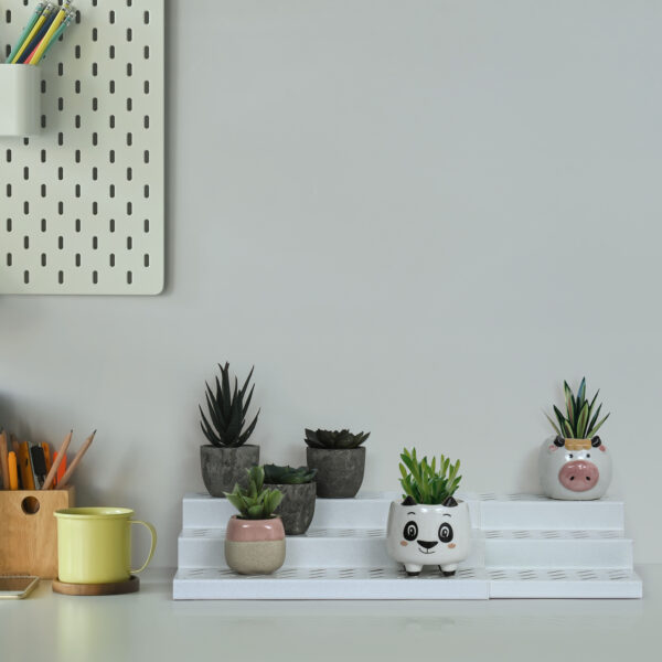 3 Tier Metal Expandable Spice Rack - White