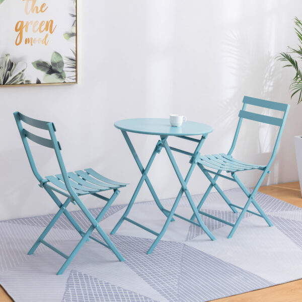 Bistro Table Set Portable Folding & Indoor/Outdoor