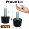 Adjustable Furniture Leveling Feet Pad (10 PCS) - 3/8 inch (9.5mm)
