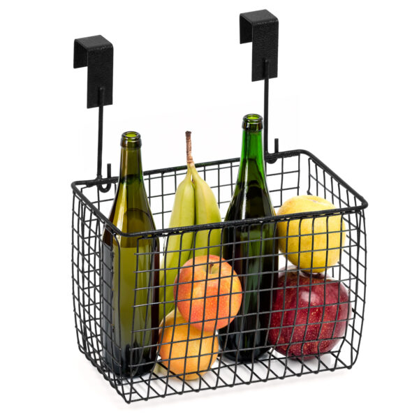 Over Cabinet Door Hanging Storage Basket