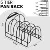 5 Tier Pan Rack Organizer for Kitchen