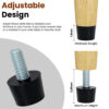 Adjustable Furniture Leveling Feet Pad (10 PCS) - 3/8 inch (9.5mm)