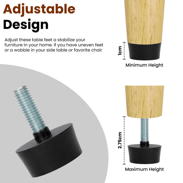 Adjustable Furniture Leveling Feet Pad (10 PCS) - M6