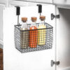 Over Cabinet Door Hanging Storage Basket