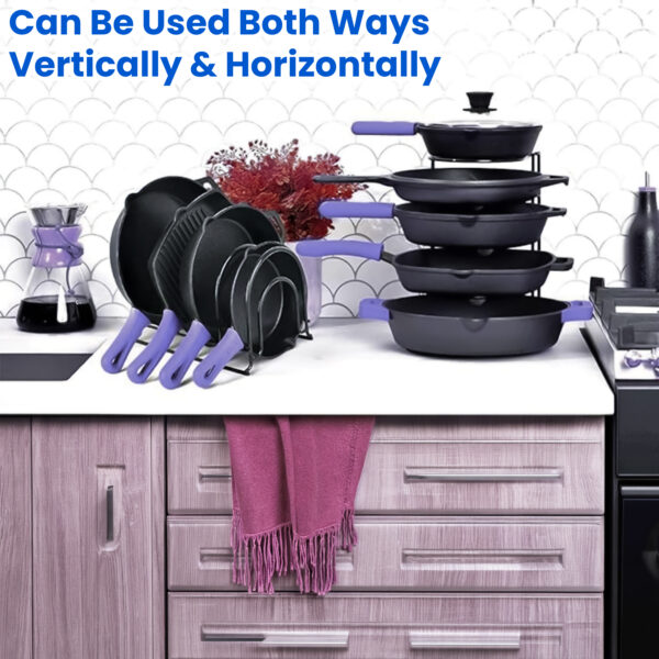 5 Tier Pan Rack Organizer for Kitchen