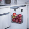 Over Cabinet Door Hanging Storage Basket