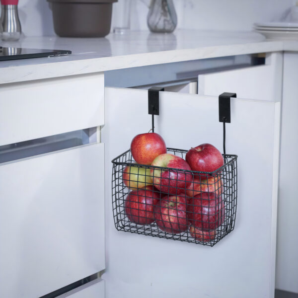 Over Cabinet Door Hanging Storage Basket