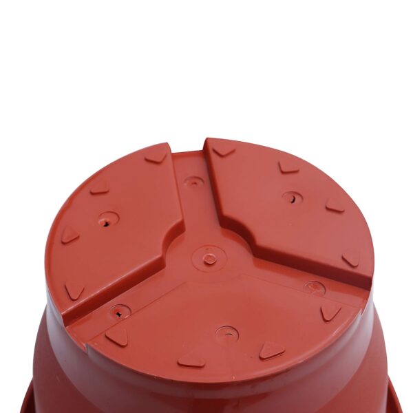 Plastic Flower Pot with Bottom Tray Set - 9 Inch