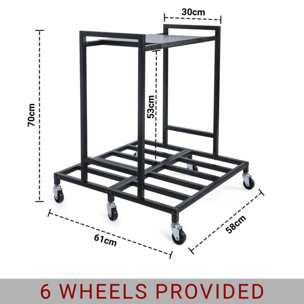 2-Tier Ups Stand for Double Battery & Inverter for Home & Office