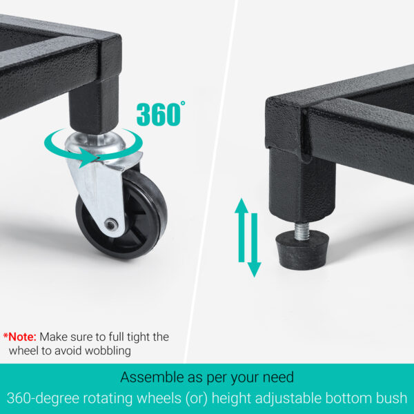 2-Tier Ups Stand for Double Battery & Inverter for Home & Office