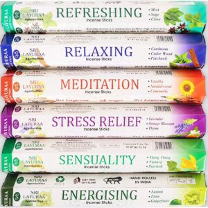 Pack of 6 Natural Incense Sticks