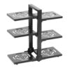 6 Tier Hight Adjustable Metal Portable Pot Pan Rack