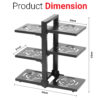 6 Tier Hight Adjustable Metal Portable Pot Pan Rack