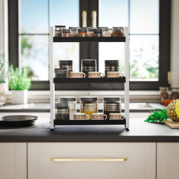 Metal 3 Tier Spice Rack for Kitchen