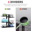 6 Tier Hight Adjustable Metal Portable Pot Pan Rack