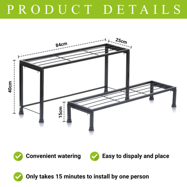 Plant Stands with Different Heights - Set of 2, Big & Small
