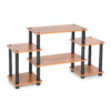 Turn-N-Tube 6-Tier Wooden TV Entertainment Unit