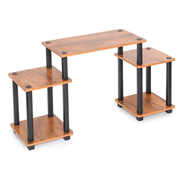 Turn-N-Tube 5-Tier Wooden TV Entertainment Unit