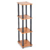 Turn-N-Tube 4 Tier Wooden Bedside Table