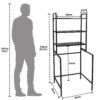 3 Tier Adjustable Over Washing Machine Storage Rack
