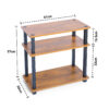 3 Tier Turn-N-Tube Wooden Multipurpose Table