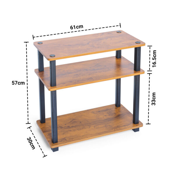 3 Tier Turn-N-Tube Wooden Multipurpose Table
