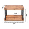 2 Tier DIY Turn N Tube Wooden End Table/Side Table