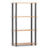 4 Tier DIY Turn N Tube Wooden Multipurpose Storage Rack Organizer