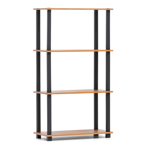 4 Tier DIY Turn N Tube Wooden Multipurpose Storage Rack Organizer