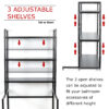 3 Tier Adjustable Over Washing Machine Storage Rack