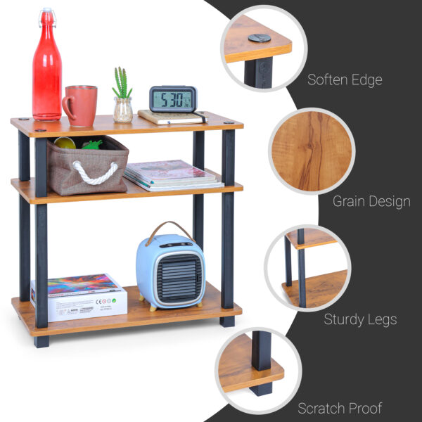 3 Tier Turn-N-Tube Wooden Multipurpose Table