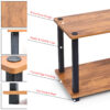 2 Tier DIY Turn N Tube Wooden End Table/Side Table
