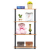 4 Tier DIY Turn N Tube Wooden Multipurpose Storage Rack Organizer